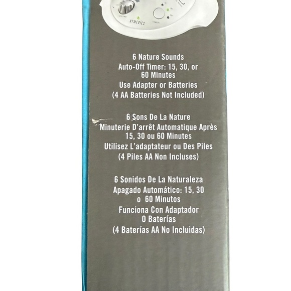HoMedics Sound Spa Portable Sound Machine: Relaxation Machine 6 Nature Sounds - Picture 6 of 9